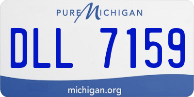 MI license plate DLL7159