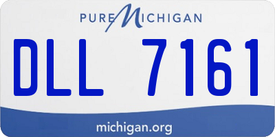 MI license plate DLL7161