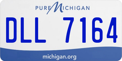 MI license plate DLL7164