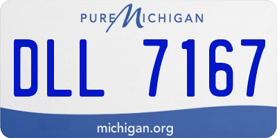 MI license plate DLL7167