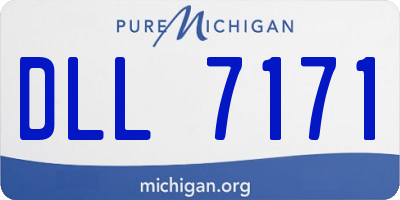 MI license plate DLL7171