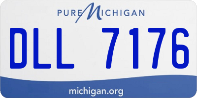 MI license plate DLL7176