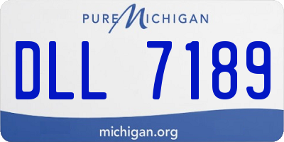 MI license plate DLL7189