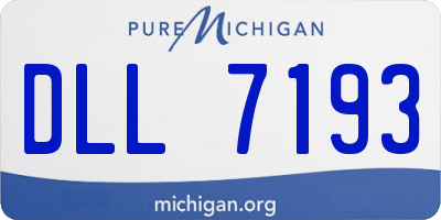 MI license plate DLL7193