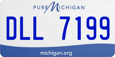 MI license plate DLL7199