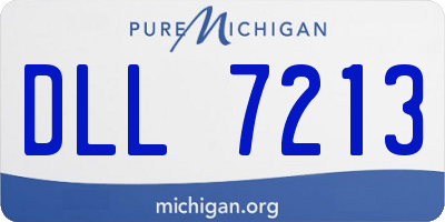 MI license plate DLL7213