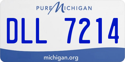 MI license plate DLL7214