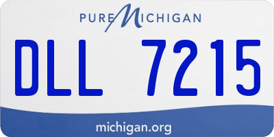 MI license plate DLL7215