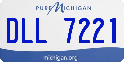 MI license plate DLL7221