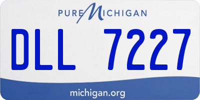 MI license plate DLL7227