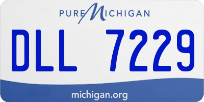 MI license plate DLL7229