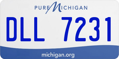 MI license plate DLL7231