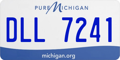 MI license plate DLL7241