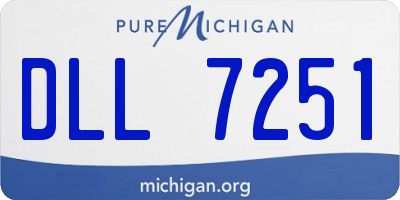 MI license plate DLL7251