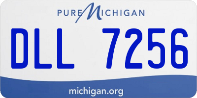 MI license plate DLL7256