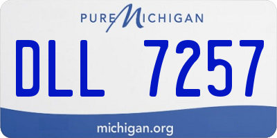 MI license plate DLL7257