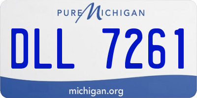 MI license plate DLL7261