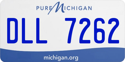 MI license plate DLL7262