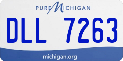 MI license plate DLL7263