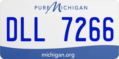 MI license plate DLL7266