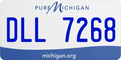 MI license plate DLL7268
