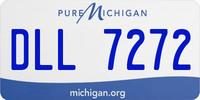 MI license plate DLL7272