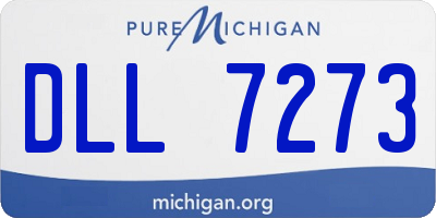 MI license plate DLL7273