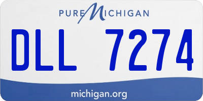 MI license plate DLL7274