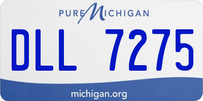 MI license plate DLL7275