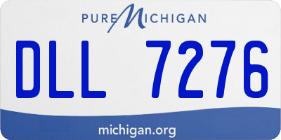 MI license plate DLL7276