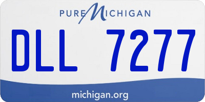MI license plate DLL7277
