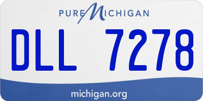 MI license plate DLL7278