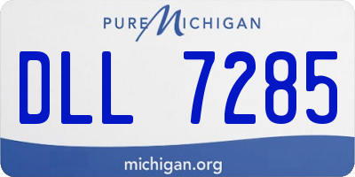 MI license plate DLL7285