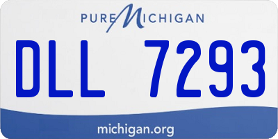 MI license plate DLL7293