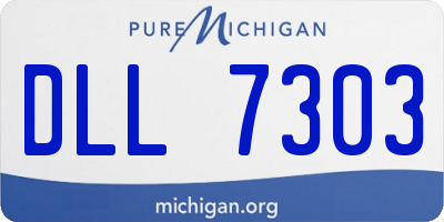 MI license plate DLL7303