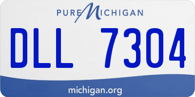 MI license plate DLL7304