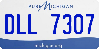 MI license plate DLL7307