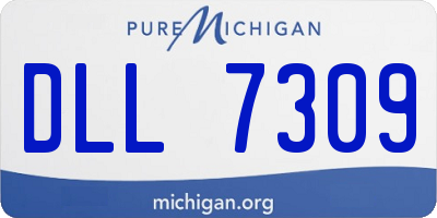 MI license plate DLL7309