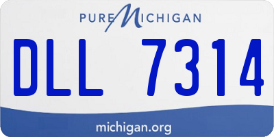 MI license plate DLL7314