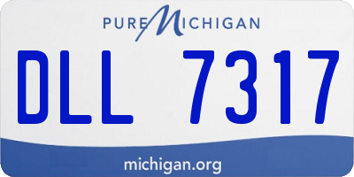 MI license plate DLL7317