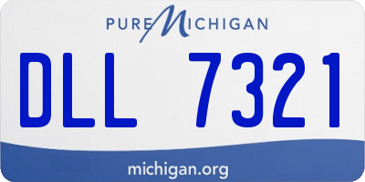 MI license plate DLL7321