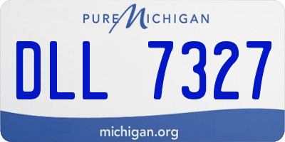 MI license plate DLL7327