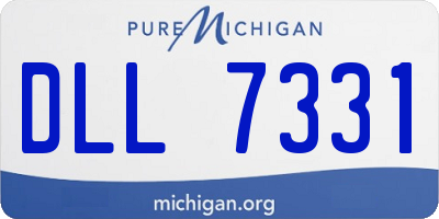 MI license plate DLL7331
