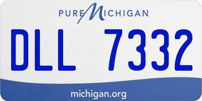 MI license plate DLL7332
