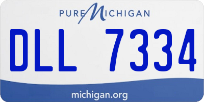 MI license plate DLL7334
