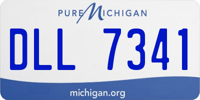 MI license plate DLL7341