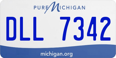 MI license plate DLL7342