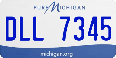 MI license plate DLL7345