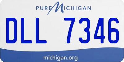MI license plate DLL7346