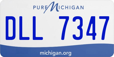 MI license plate DLL7347